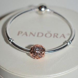 Pandora Cinderella Coach Charm Rose Gold